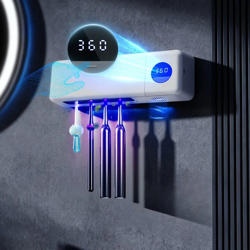 Alvora PureHolder – UV Toothbrush Sterilizer & Smart Holder
