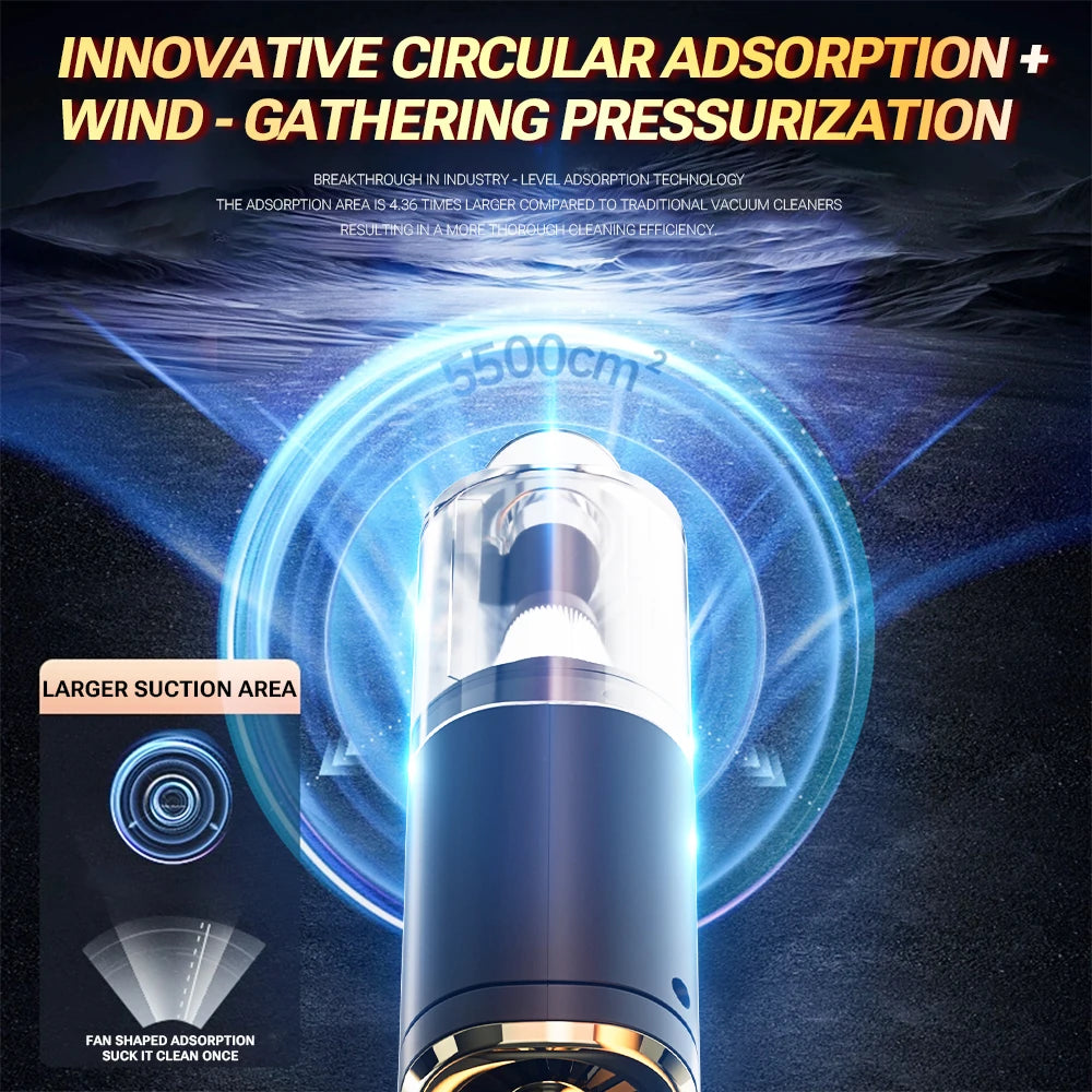 2026 New Mini Vacuum Cleaner 780000PA Powerful Cordless Vacuum Cleaner Mini Blower Handheld Portable Car Vacumm Cleaner
